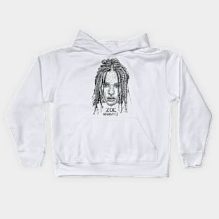 Zoe Kravitz Pencil arts Kids Hoodie